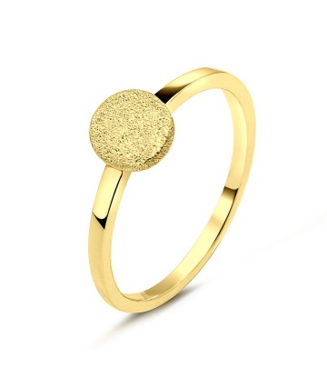 Gold Plated Silver Ring Rough Surfaces NSR-2784-D-GP